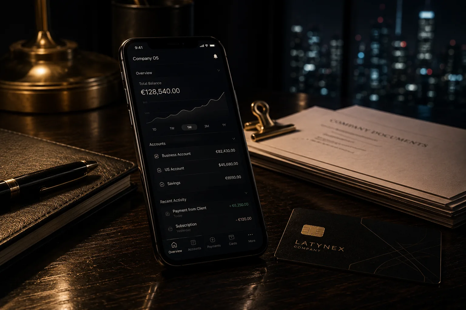 Banking dashboard